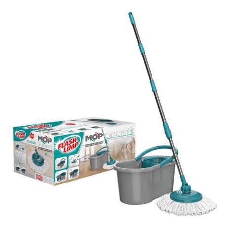 MOP FIT Flash Limp Spin Esfregão Extensivel Microfibra Giratório MOP5010 Menor preço em MOP FIT Flash Limp Spin Esfregão Extensivel Microfibra Giratório MOP5010