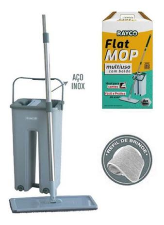 Mop Flat Rayco c/ balde 6L + 2 refis é boa?
