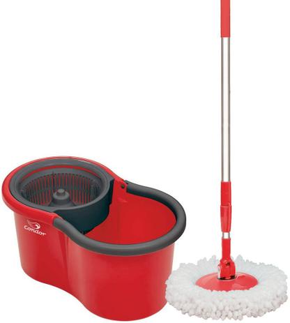Mop Giratório De Limpeza Balde Com Esfregao 360 Centrifuga Refil Microfibra Mopi Moop Com Dreno Limpa Tira Pó Enxuga - Condor Menor preço em Mop Giratório De Limpeza Balde Com Esfregao 360 Centrifuga Refil Microfibra Mopi Moop Com Dreno Limpa Tira Pó Enxuga - Condor