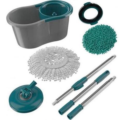 Mop Giratório Fit 3 Em 1 Balde Spin Flash Limp 3 Refis Menor preço em Mop Giratório Fit 3 Em 1 Balde Spin Flash Limp 3 Refis