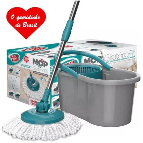 Mop Girátorio Premium 4 Litros Inox Fit Spin Flashlimp M5010 - Flash Limp é boa?