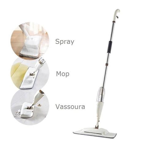 Mop Limpador Multiuso 3x1 Spray + microfibra + Vassoura Mágica GLOBALMIX-GH702 Menor preço em Mop Limpador Multiuso 3x1 Spray + microfibra + Vassoura Mágica GLOBALMIX-GH702