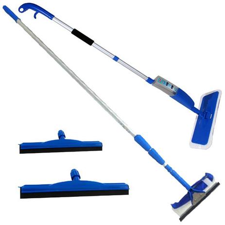 Mop Spray + Rodo Extensor Limpa Vidros + 2 Rodos Borracha Dupla - Vendasshop Utensilios De Limpeza Menor preço em Mop Spray + Rodo Extensor Limpa Vidros + 2 Rodos Borracha Dupla - Vendasshop Utensilios De Limpeza