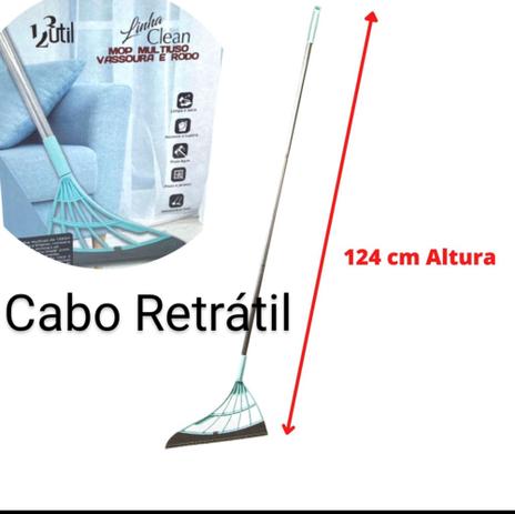 Mop Vassoura/Rodo Mágico Multiuso 2 Em 1 Com Cabo Retrátil De 1,24 Cm - Clink Menor preço em Mop Vassoura/Rodo Mágico Multiuso 2 Em 1 Com Cabo Retrátil De 1,24 Cm - Clink