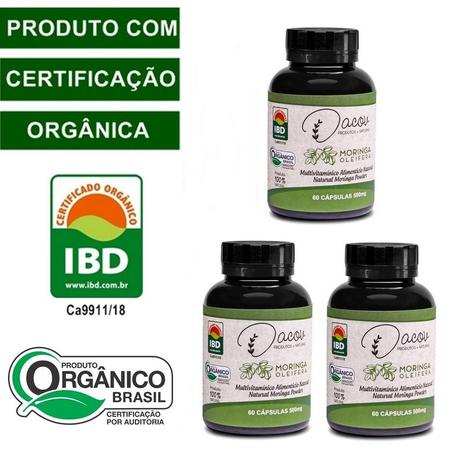 Moringa Oleifera Capsulas (Kit com 03 potes) - 100 Natural - Orgânica - Dacov - Dacov cosméticos Menor preço em Moringa Oleifera Capsulas (Kit com 03 potes) - 100 Natural - Orgânica - Dacov - Dacov cosméticos