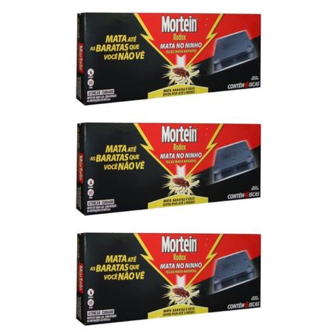 Mortein Baratas Inseticida Iscas 6x21g (Kit C/03) Menor preço em Mortein Baratas Inseticida Iscas 6x21g (Kit C/03)
