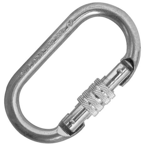 Mosquetão Silver Oval de aço com trava de rosca - Alpen Pass Menor preço em Mosquetão Silver Oval de aço com trava de rosca - Alpen Pass