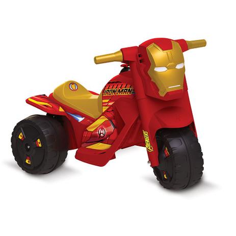 Moto Elétrica 6v Homem De Ferro Vingadores - Bandeirante Menor preço em Moto Elétrica 6v Homem De Ferro Vingadores - Bandeirante