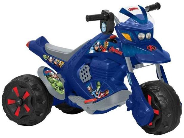 Moto Elétrica Infantil Avengers Disney ZX - 2 Marchas com Som Bandeirante