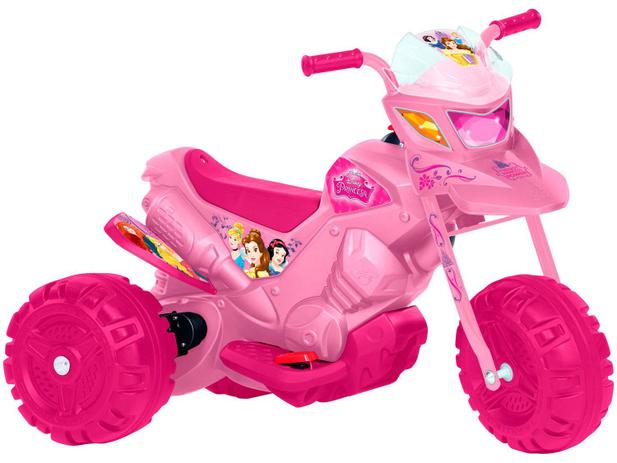 Moto Elétrica Infantil Disney Princesa 2 Marchas - Bandeirante