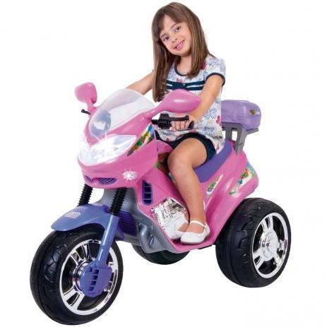 Mini Moto Elétrica Infantil Street - Rosa