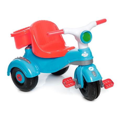 Motoca Triciclo Velocita Classic Azul Calesita Menor preço em Motoca Triciclo Velocita Classic Azul Calesita