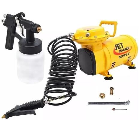 Motocompressor ar direto 40lbf com kit 110v/220v schulz jet master Menor preço em Motocompressor ar direto 40lbf com kit 110v/220v schulz jet master