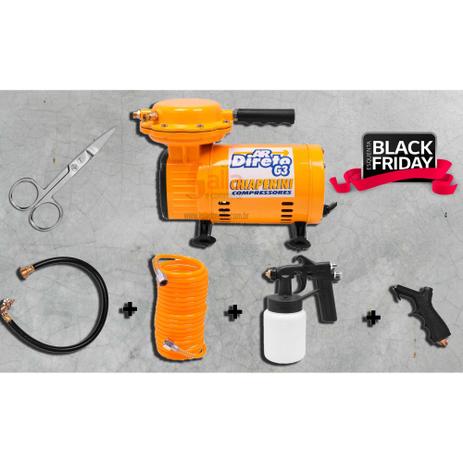 Motocompressor de Ar Direto G3 40 PSI 1/3Hp Bivolt Chiaperini + Tesoura Mundial Menor preço em Motocompressor de Ar Direto G3 40 PSI 1/3Hp Bivolt Chiaperini + Tesoura Mundial
