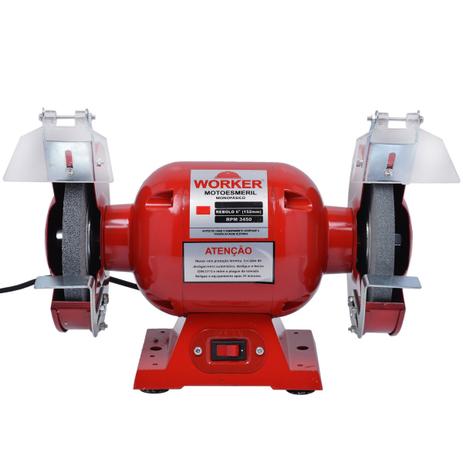 Motoesmeril de Bancada 152mm 375W 1/2HP Worker Menor preço em Motoesmeril de Bancada 152mm 375W 1/2HP Worker
