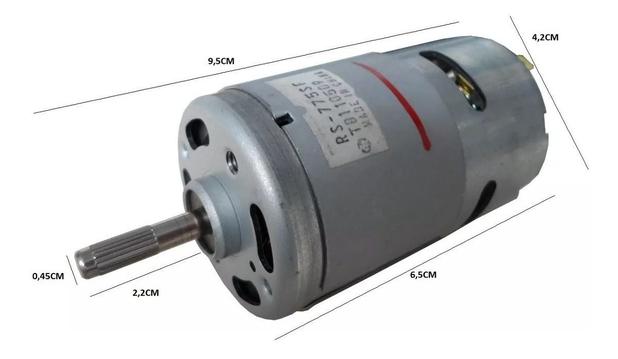 Motor 12v 775dc 19500 Rpm 230w Projetos Diversos - MABUCHI Menor preço em Motor 12v 775dc 19500 Rpm 230w Projetos Diversos - MABUCHI