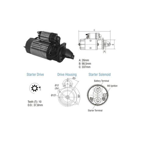 Menor preço em Motor de Arranque FORD VW CAMINHÕES (ZM8010306)