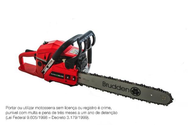 Motosserra Brudden BM520 49,3cc 2,5 Hp potência Menor preço em Motosserra Brudden BM520 49,3cc 2,5 Hp potência
