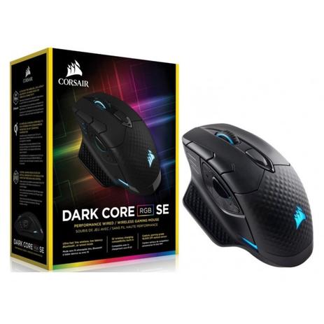 Mouse Corsair Gaming Dark Core Se Rgb Black Wireless 16.000 Dpi Óptico Hybrid - CH-9315311-NA Menor preço em Mouse Corsair Gaming Dark Core Se Rgb Black Wireless 16.000 Dpi Óptico Hybrid - CH-9315311-NA