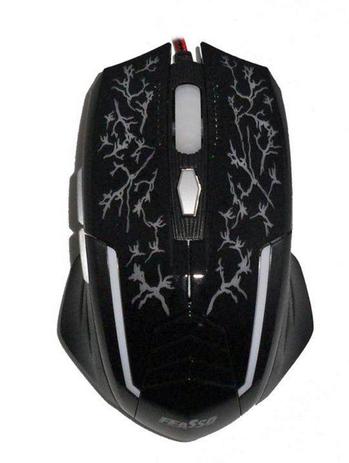 Mouse Gamer 2400DPI 6 botões Preto - feasso Menor preço em Mouse Gamer 2400DPI 6 botões Preto - feasso