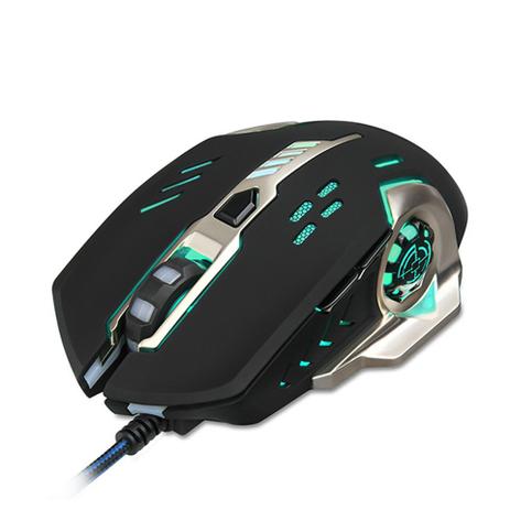 Mouse Gamer BRX B-X783 Preto com cabo LED 3200DPI Menor preço em Mouse Gamer BRX B-X783 Preto com cabo LED 3200DPI