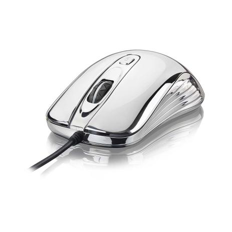 Mouse Gamer Chrome Warrior Usb 1600Dpi Multilaser - MO228 Menor preço em Mouse Gamer Chrome Warrior Usb 1600Dpi Multilaser - MO228