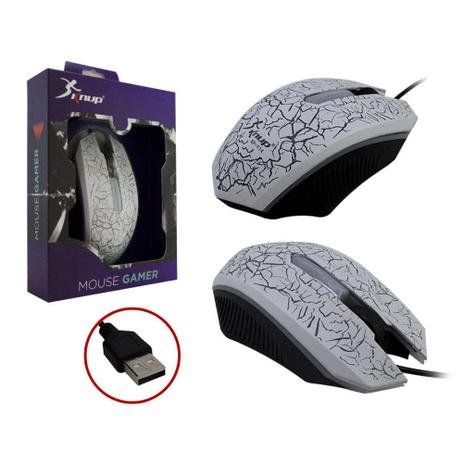 Mouse Gamer CONEXÃO USB 2.0 RESOLUÇÃO De 1600 Dpi Branco Kp-V14 - Knup é boa?