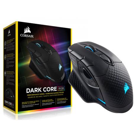 Mouse Gamer Corsair Dark Core 16000DPI Wireless RGB Preto CH-9315211-NA Menor preço em Mouse Gamer Corsair Dark Core 16000DPI Wireless RGB Preto CH-9315211-NA