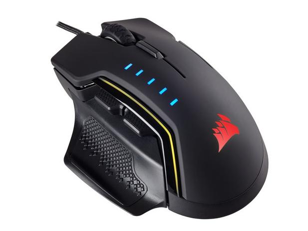 Mouse Gamer Corsair Glaive Optico 16000DPI RGB Preto CH-9302011-NA Menor preço em Mouse Gamer Corsair Glaive Optico 16000DPI RGB Preto CH-9302011-NA
