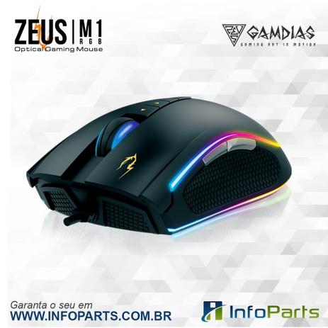 Mouse Gamer Gamdias Zeus M1 Rgb 7000dpi Menor preço em Mouse Gamer Gamdias Zeus M1 Rgb 7000dpi