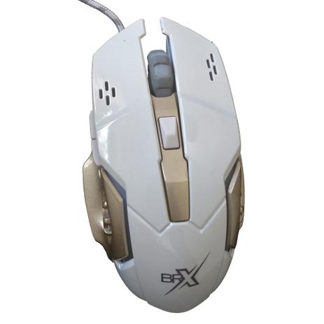 Mouse Gamer Luminoso BRX USB 3200DPI HV-MS783 Branco Menor preço em Mouse Gamer Luminoso BRX USB 3200DPI HV-MS783 Branco