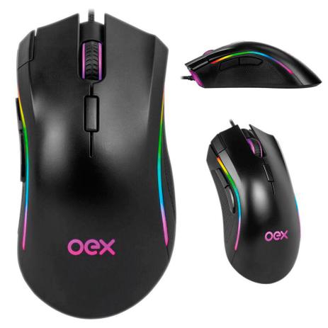 Mouse Gamer Macro 10000Dpi Preto Usb Led - Graphic MS313 OEX Menor preço em Mouse Gamer Macro 10000Dpi Preto Usb Led - Graphic MS313 OEX