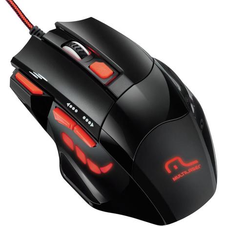Mouse Gamer Multilaser MO236 XGamer Fire Button 2400DPI Vermelho e Preto Menor preço em Mouse Gamer Multilaser MO236 XGamer Fire Button 2400DPI Vermelho e Preto