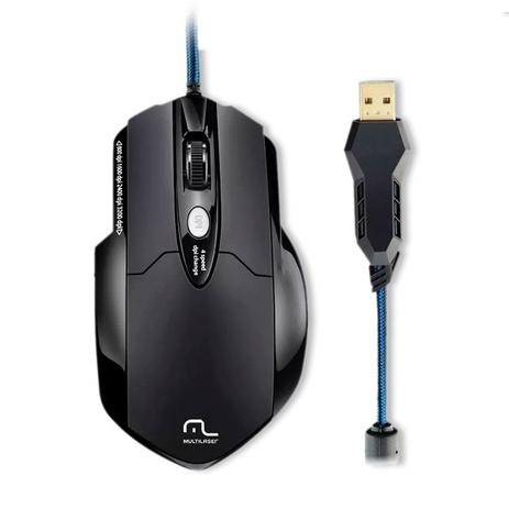 Mouse Gamer Multilaser Warrior 3200DPI 6 Botões - MO191 Menor preço em Mouse Gamer Multilaser Warrior 3200DPI 6 Botões - MO191