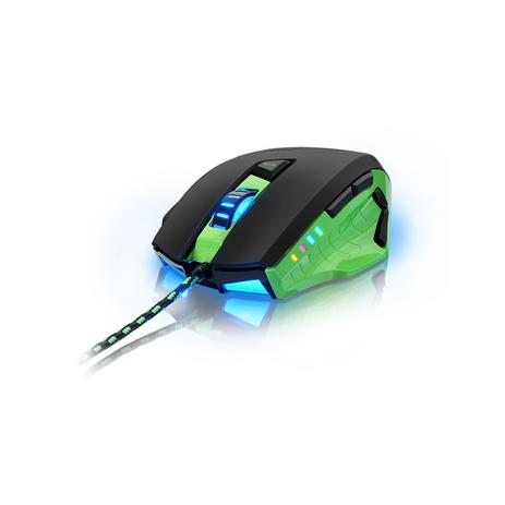 Mouse Gamer Multilaser Warrior 3200DPI 6 botões Preto e Verde com LED Azul MO245 Menor preço em Mouse Gamer Multilaser Warrior 3200DPI 6 botões Preto e Verde com LED Azul MO245
