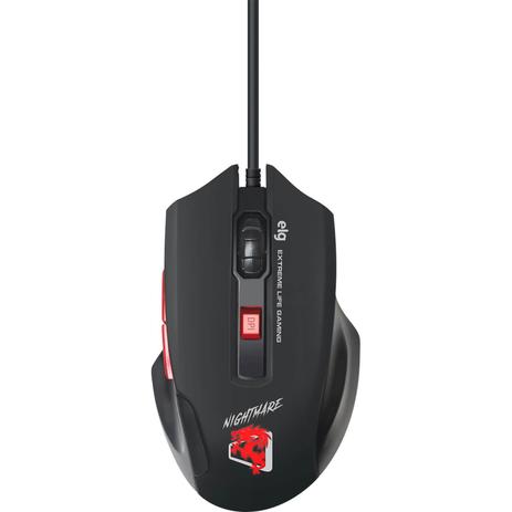 Mouse Gamer Nightmare Led 6 Botões 4000 DPI MGNM ELG Menor preço em Mouse Gamer Nightmare Led 6 Botões 4000 DPI MGNM ELG