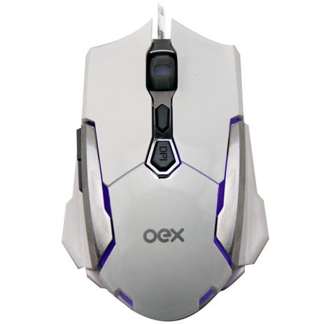 Mouse Gamer OEX Optico 4000dpi Robotic Branco Menor preço em Mouse Gamer OEX Optico 4000dpi Robotic Branco