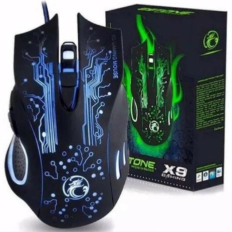 Mouse Gamer Óptico 2400 Dpi Profissional Pc Usb X9 Xtrad - XD-X9 Menor preço em Mouse Gamer Óptico 2400 Dpi Profissional Pc Usb X9 Xtrad - XD-X9