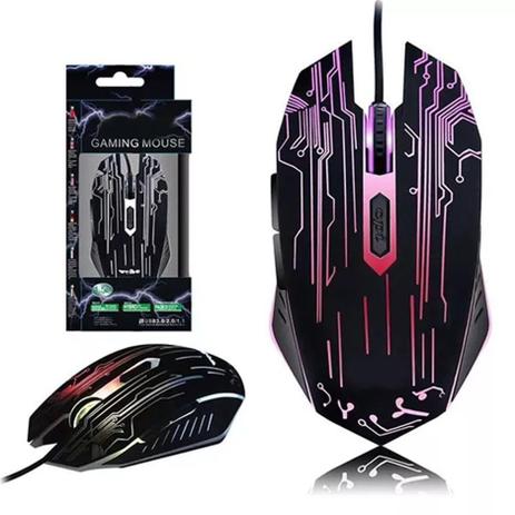 Mouse Gamer Óptico Hz8 Led 3200dpi Menor preço em Mouse Gamer Óptico Hz8 Led 3200dpi
