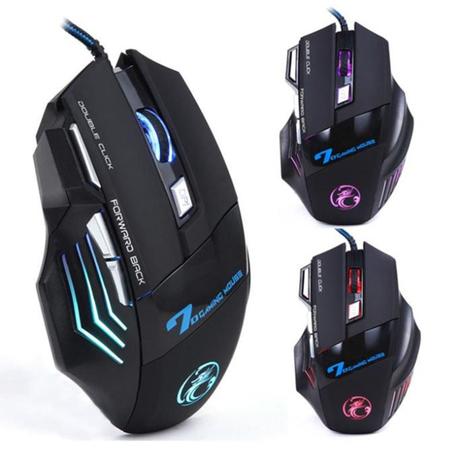 Mouse Gamer Óptico Profissional Estone X7 2400dpi Ergonomic Red Blue - Shinka Menor preço em Mouse Gamer Óptico Profissional Estone X7 2400dpi Ergonomic Red Blue - Shinka