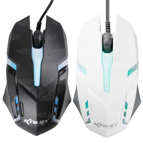 Mouse Gamer Optico USB 1600Dpi Branco/Preto - KP-V40 - Knup Menor preço em Mouse Gamer Optico USB 1600Dpi Branco/Preto - KP-V40 - Knup