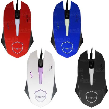 Mouse Gamer Optico USB 800Dpi Cores Variadas - 7095 - Inova é boa?