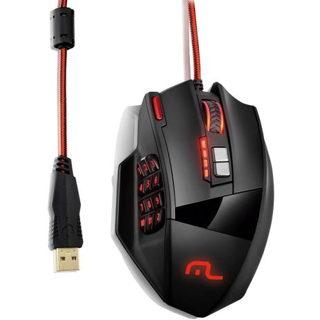 Mouse Gamer Profissional Laser 18 Botões 4000dpi Multilaser Menor preço em Mouse Gamer Profissional Laser 18 Botões 4000dpi Multilaser