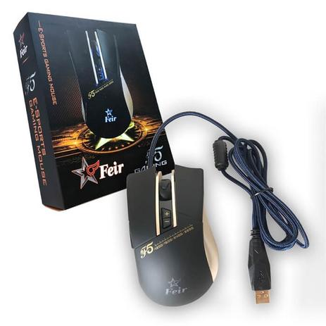 Mouse Gamer Profissional Óptico Com Fio Usb 7d 3200Dpi FEIR FR-F5 Menor preço em Mouse Gamer Profissional Óptico Com Fio Usb 7d 3200Dpi FEIR FR-F5