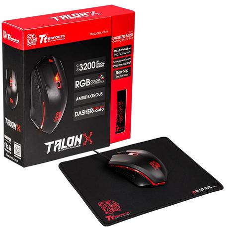 Mouse Gamer Thermaltake Sports Talon +Mousepad MOTLNWDOOBK01 Menor preço em Mouse Gamer Thermaltake Sports Talon +Mousepad MOTLNWDOOBK01