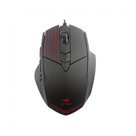 Mouse Gamer USB C3 Tech MG-10BK 2400DPI Preto Menor preço em Mouse Gamer USB C3 Tech MG-10BK 2400DPI Preto