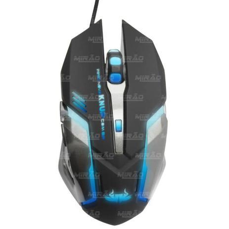Mouse Gamer USB com fio switch de DPI e led - KP-V19 - Knup Menor preço em Mouse Gamer USB com fio switch de DPI e led - KP-V19 - Knup
