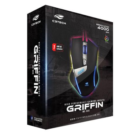 Mouse Gamer USB Griffin MG-500BK C3 Tech Menor preço em Mouse Gamer USB Griffin MG-500BK C3 Tech