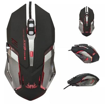 Mouse Gamer Usb Tiger 2400dpi Optico Com 6 Botoes Kp-V19 - Knup Menor preço em Mouse Gamer Usb Tiger 2400dpi Optico Com 6 Botoes Kp-V19 - Knup