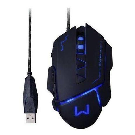 Mouse Gamer Warrior 3.200DPI USB Preto Multilaser MO261 Menor preço em Mouse Gamer Warrior 3.200DPI USB Preto Multilaser MO261